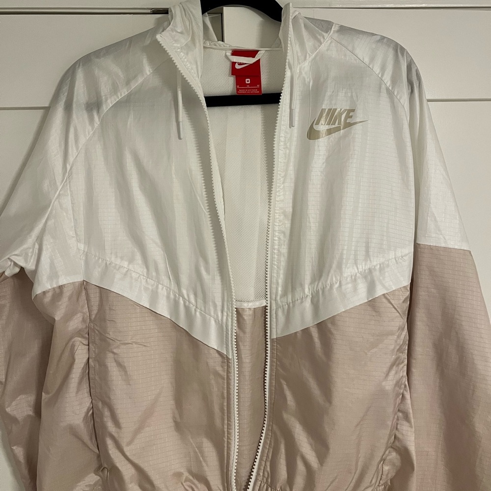 Nike Gold & White Windbreaker